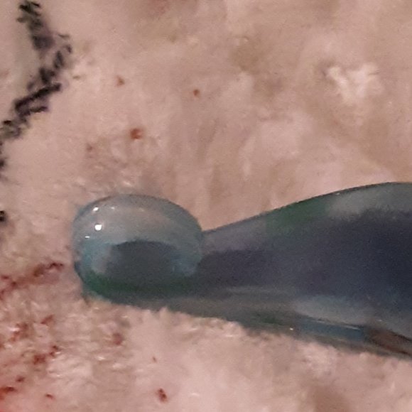 Beautiful Murano Glass Pendant Blue Floral Layers of Flowers New No Chain - Picture 9 of 11